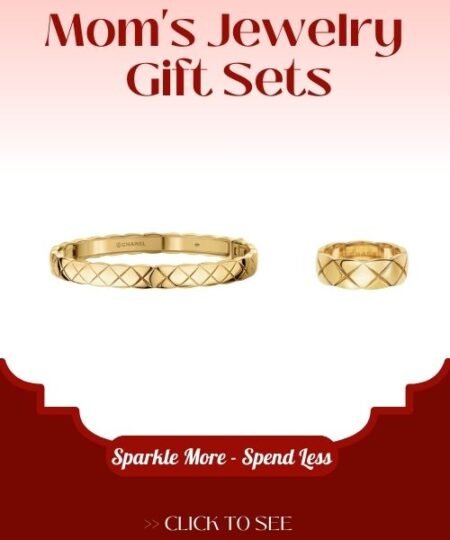 Gift Set Chanel: Gold-Toned Coco Crush Bracelet + Coco Crush Ring Small Version