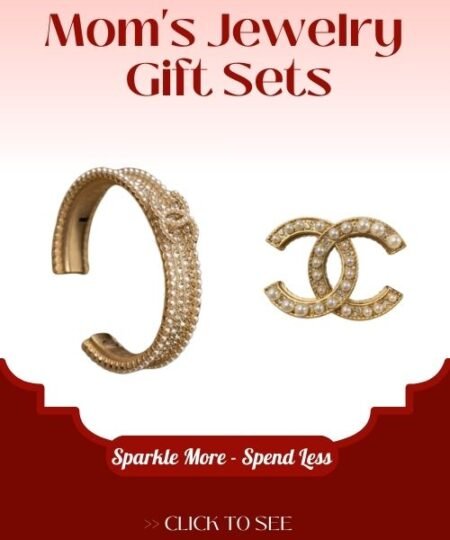 Gift Set Chanel: Gold-Toned Bracelet + Brooch