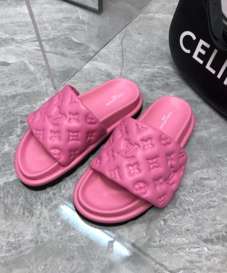 Louis Vuitton Women’s Pool Pillow Flat Comfort Mule Pink For Women LV