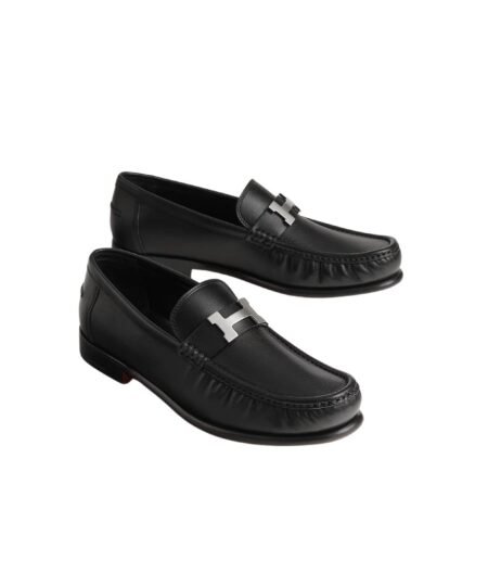 Hermes Karlo Loafer Noir For Men – H251996ZA01395
