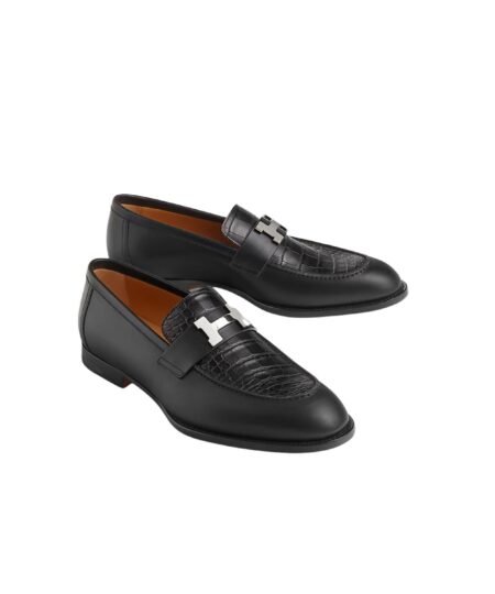 Hermes Honoer Loafer Black For Men – H242828ZA01410