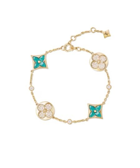 Louis Vuitton Color Blossom BB Multi-Pattern Bracelet Gold-Toned For Women Q05979