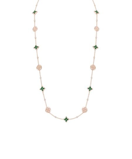 Louis Vuitton Color Blossom BB Star And Sun Long Necklace Pink-Toned For Women Q04051