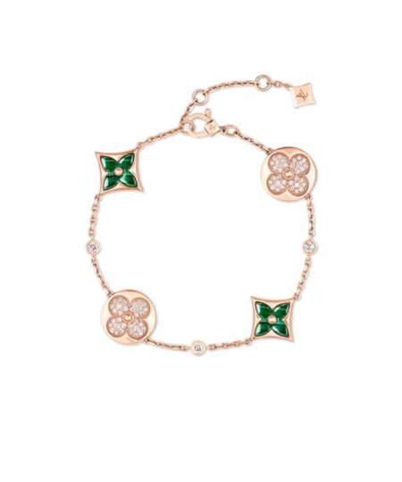 Louis Vuitton Color Blossom BB Star And Sun Multi-Motif Bracelet Pink-Toned For Women QA5121