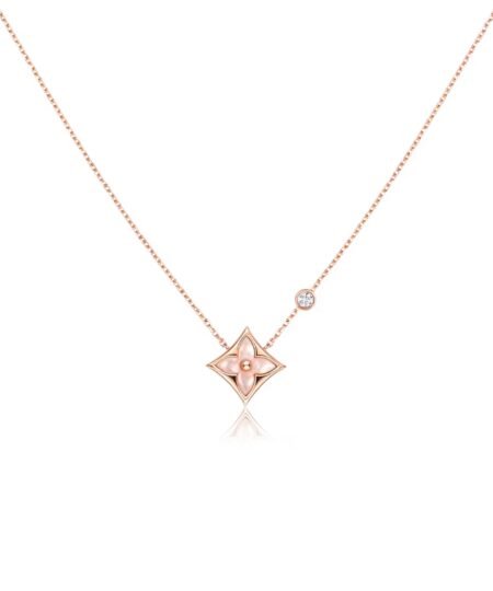 Louis Vuitton Color Blossom BB Star Pendant Necklace Pink-Toned For Women Q93612