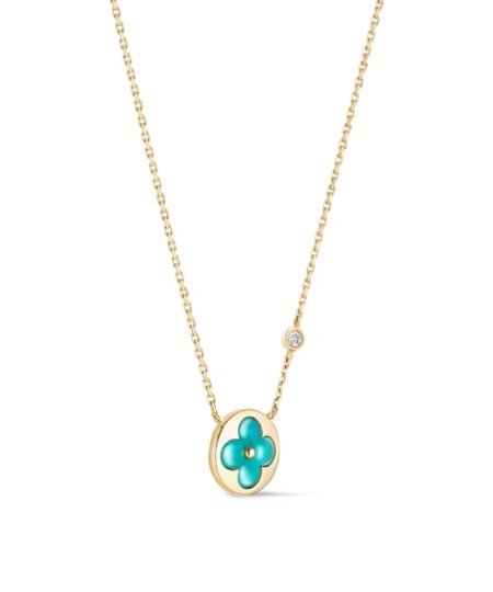 Alternative view of Louis Vuitton Color Blossom BB Sun Pendant Necklace Gold-Toned For Women Q03793