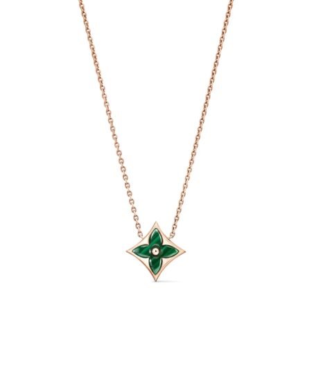 Louis Vuitton Color Blossom M Star Pendant Necklace Pink-Toned For Women Q03791