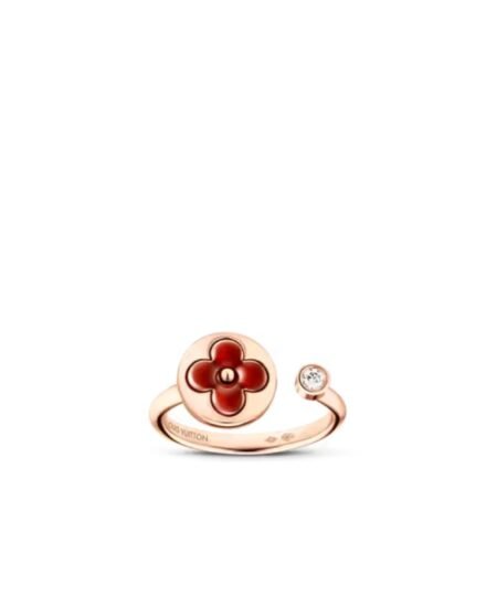 Louis Vuitton Color Blossom Mini Sun Ring Pink Gold For Women – Q0S23A