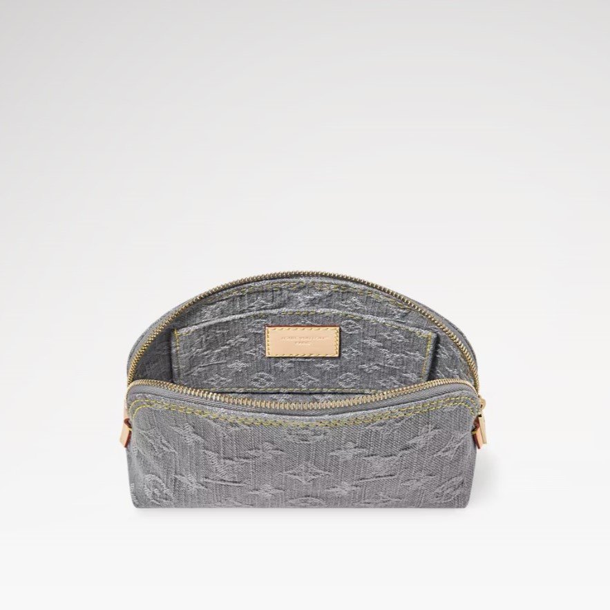 Louis Vuitton Cosmetic Pouch PM Cloudy Gray For Women 7.5in/19cm M13751 - Image 4
