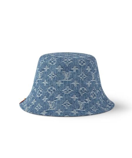 Louis Vuitton Denim Bucket Hat Blue For Women M7951M