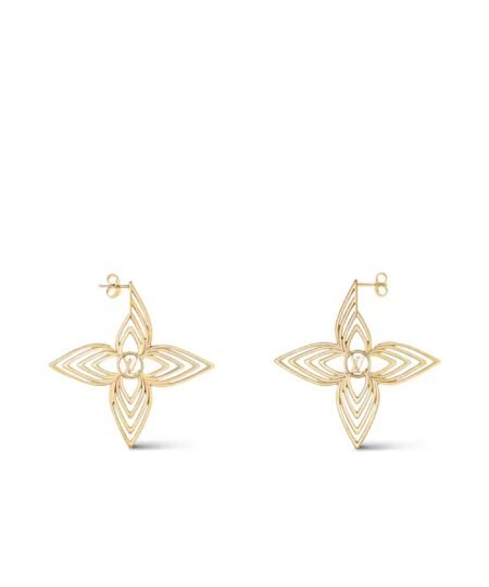 Louis Vuitton Breeze Earrings Gold-Toned For Women – M02659