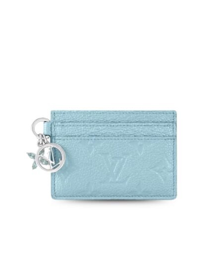 Louis Vuitton LV Charms Card Holder Azur Frost For Women 4in/10cm M12180