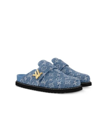 Louis Vuitton LV Cosy Comfort Mule Blue For Women 1AGVOO