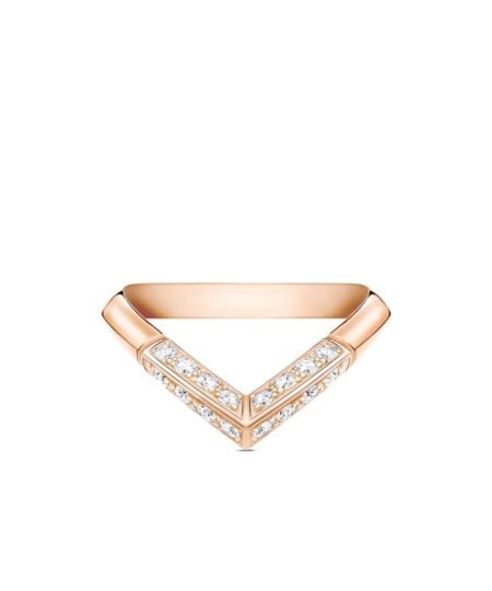 Louis Vuitton Diamonds Pavé V Ring Pink Gold-Toned For Women – Q9Y46F