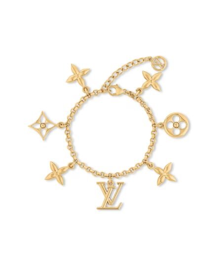 Louis Vuitton Iconic Charms Bracelet Gold-Toned For Women – M1376A