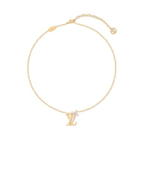 Louis Vuitton LV Iconic Flower Necklace Gold-Toned For Women M02167