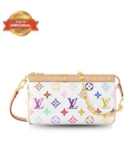 [True-to-ORIGINAL] Louis Vuitton LV x TM Pochette Accessoires Multicolore Blanc For Women 22cm/8.7in – M13404
