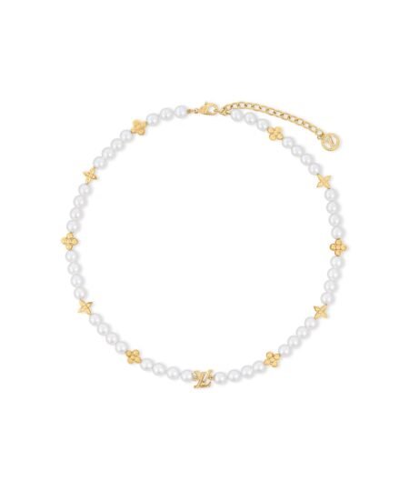 Louis Vuitton My Pearl Necklace Gold-Toned For Women – M01990