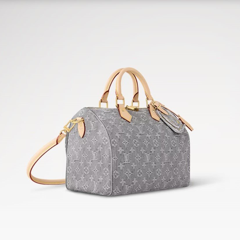 Louis Vuitton Speedy Soft 30 Washed Gray For Women 11.8in/30cm M13344 - Image 4