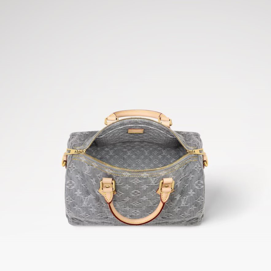 Louis Vuitton Speedy Soft 30 Washed Gray For Women 11.8in/30cm M13344 - Image 5