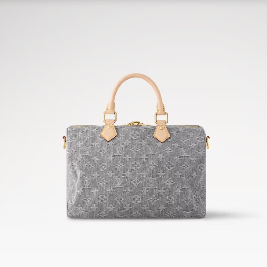 Louis Vuitton Speedy Soft 30 Washed Gray For Women 11.8in/30cm M13344 - Image 6