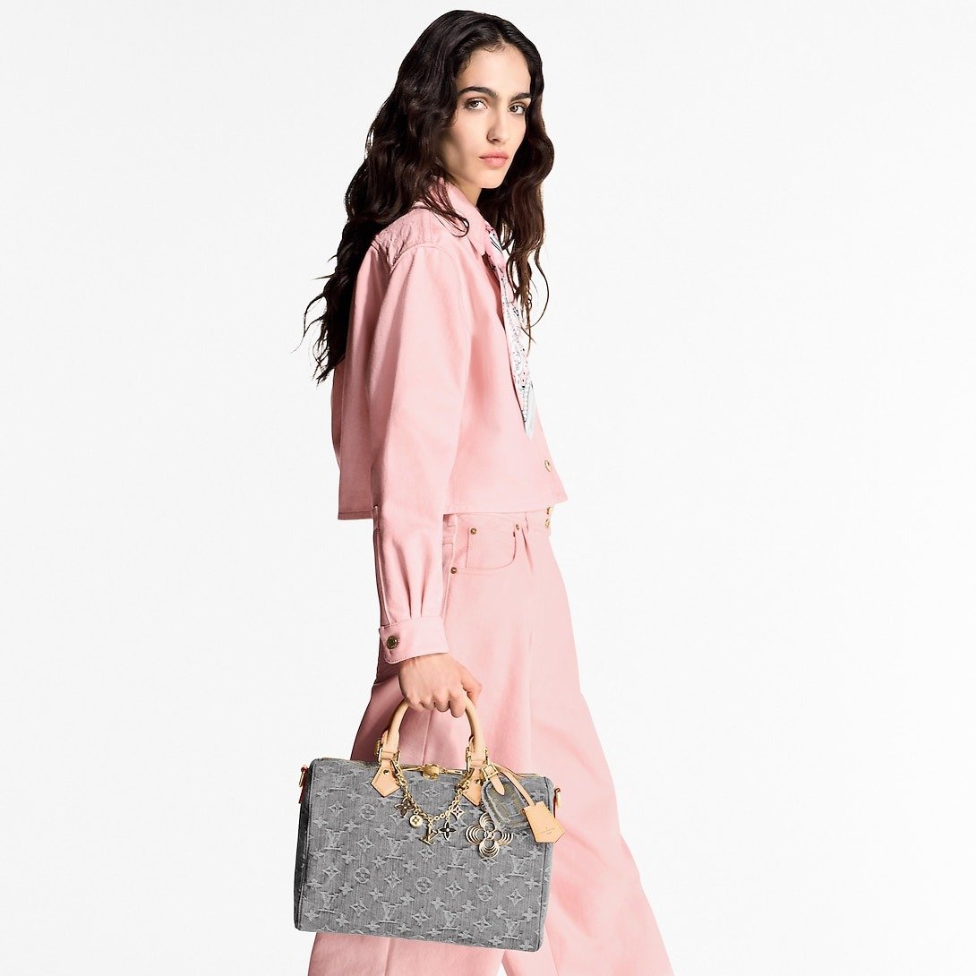 Louis Vuitton Speedy Soft 30 Washed Gray For Women 11.8in/30cm M13344 - Image 8