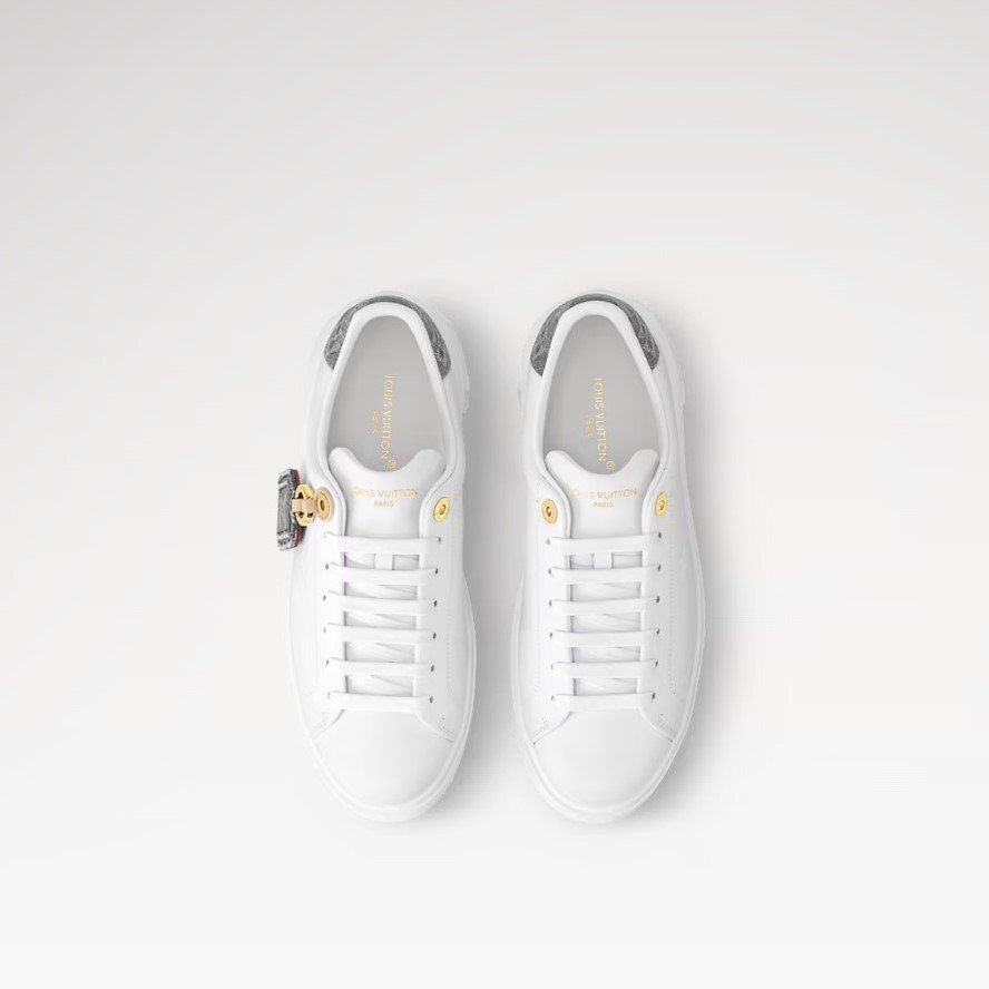 Louis Vuitton Time Out Sneaker Grey For Women 1AGUY4 - Image 4