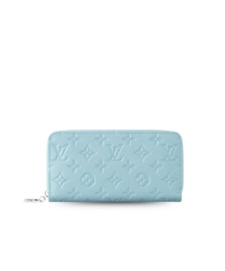Louis Vuitton Zippy Wallet Azur Frost For Women 7.7in/20cm M12680