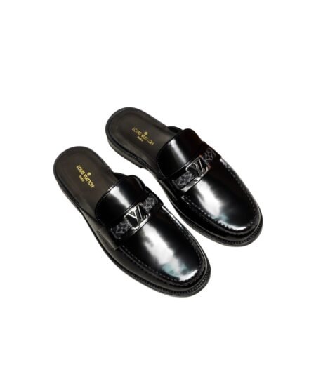 Louis Vuitton Major Open Back With Trim Loafer Black For Men