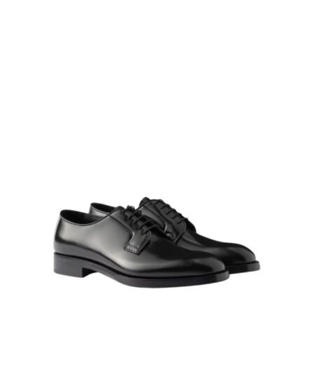 Prada Brushed Lace-up Black For Men – 2EB200_055_F0002_F_X001
