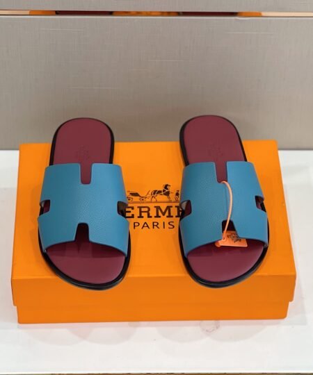Hermes Izmir Sandal Blue And Purple For Men H221824ZHBA420