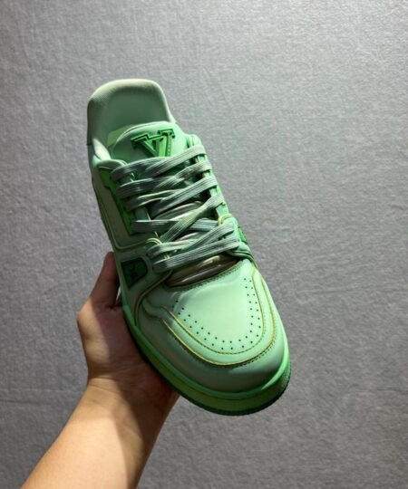 Louis Vuittion LV Trainer Sneaker Green For Men LV
