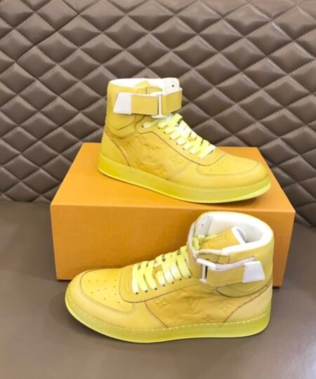 Louis Vuittion Rivoli Sneaker Boot Yellow For Men LV