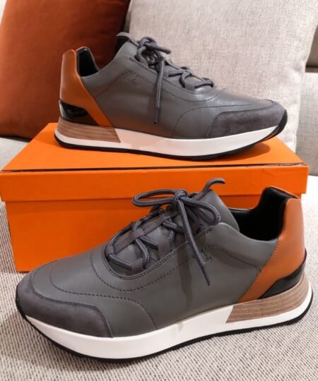 Hermes Miles Sneaker Dark Gray For Men