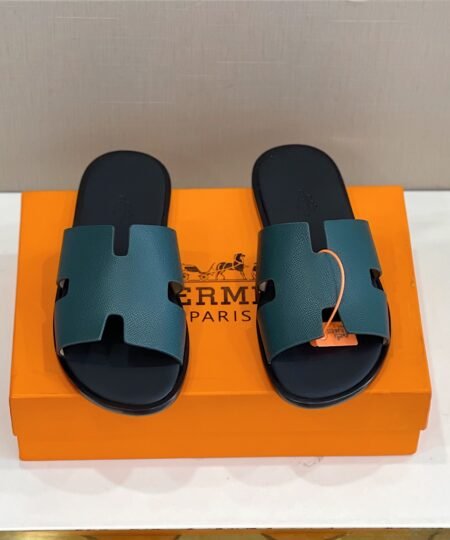 Hermes Izmir Sandal Dark Blue For Men