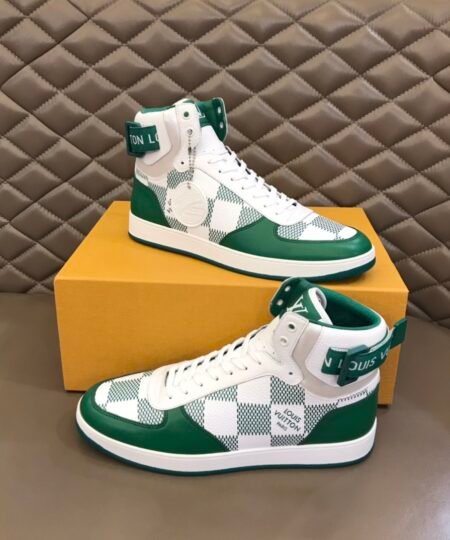 Louis Vuittion Rivoli Sneaker Boot Green For Men LV