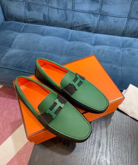 Hermes Irving Loafer Green For Men