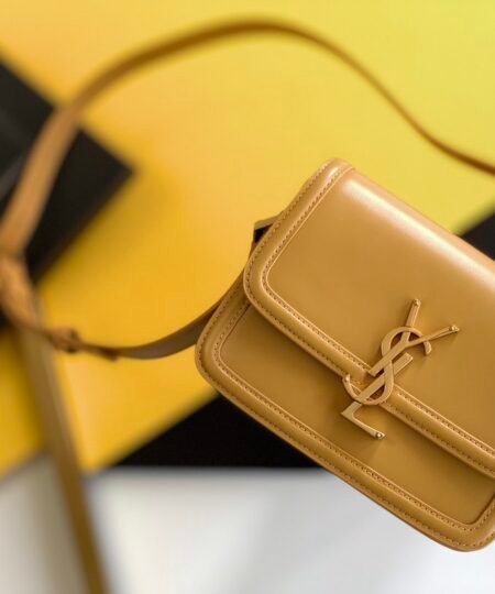 Saint Laurent Solferino Small Satchel Bag Brown In Box 7.4in/19cm YSl