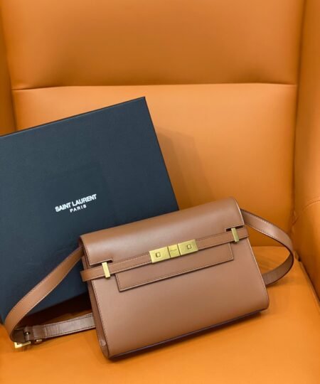 Saint Laurent Manhattan Small Shoulder Bag Brown For Women 9.4in/24cm YSL 6756260SXPW6362