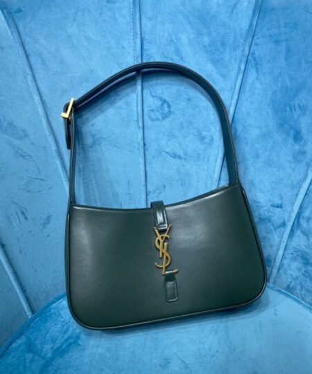 Saint Laurent Le 5 À 7 Hobo Bag In Smooth Dark Green For Women 9in/23cm YSL 6572282R20W3045