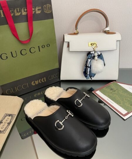 Gucci Elea Horsebit-Embellished Mules Black For Men