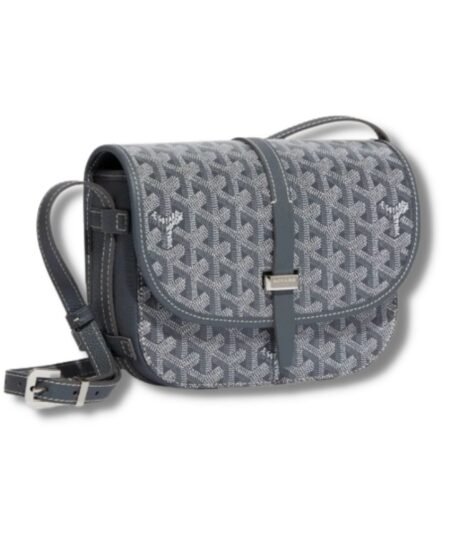Goyard Belvedere PM Bag Grey/Dark Grey/Navy Blue For Women‎ 8.7in/22cm BELVE3PMLTY09CG09P