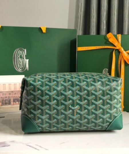 Alternative view of Goyard Bowling 25 Toiletry Bag Green/Yellow For Women‎ 9.4in/24cm BOWLIN025TY01CL03P