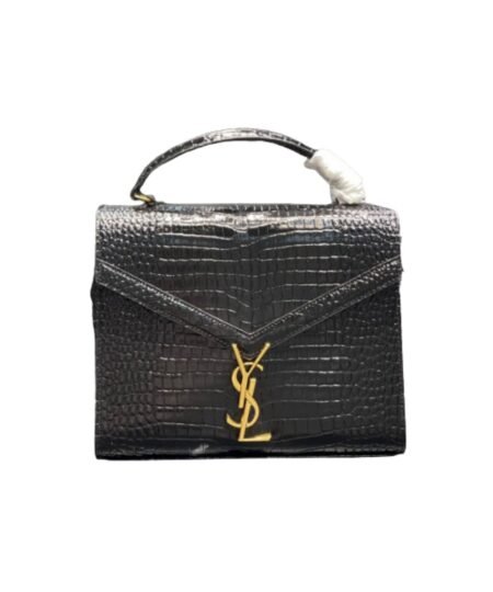 Saint Laurent Cassandra Medium Top Handle Bag Black/White For Women‎ 9.6in/24.5cm 6239310SX0W9207