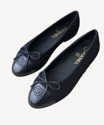 Chanel Ballet Flats Black For Women