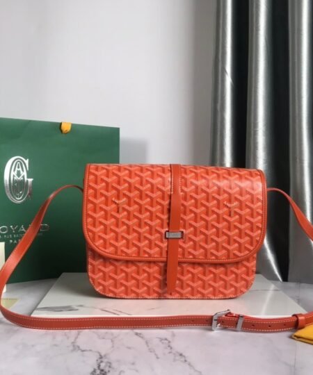 Goyard Belvedere MM Bag Orange/Green/Yellow/Burgundy For Women‎ 11 in/28cm BELVE3MMLTY33CG33P
