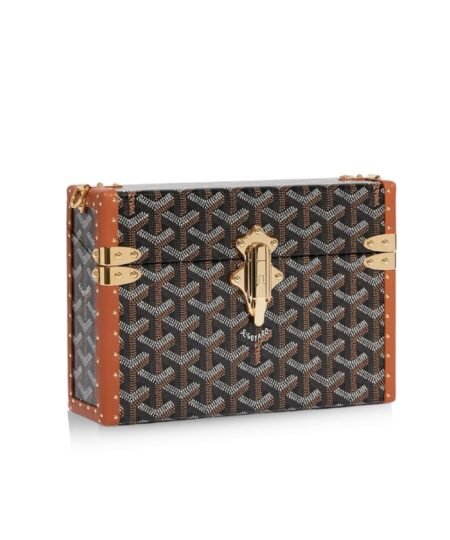 Goyard Cassette Trunk Bag Brown For Women‎ 5.9in/15cm CASSETPMLTY01CL03O