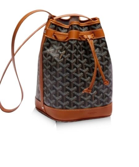 Goyard Petit Flot Bucket Bag Brown For Women 9.1in/23cm PEFLOTPMLTY01CL03P