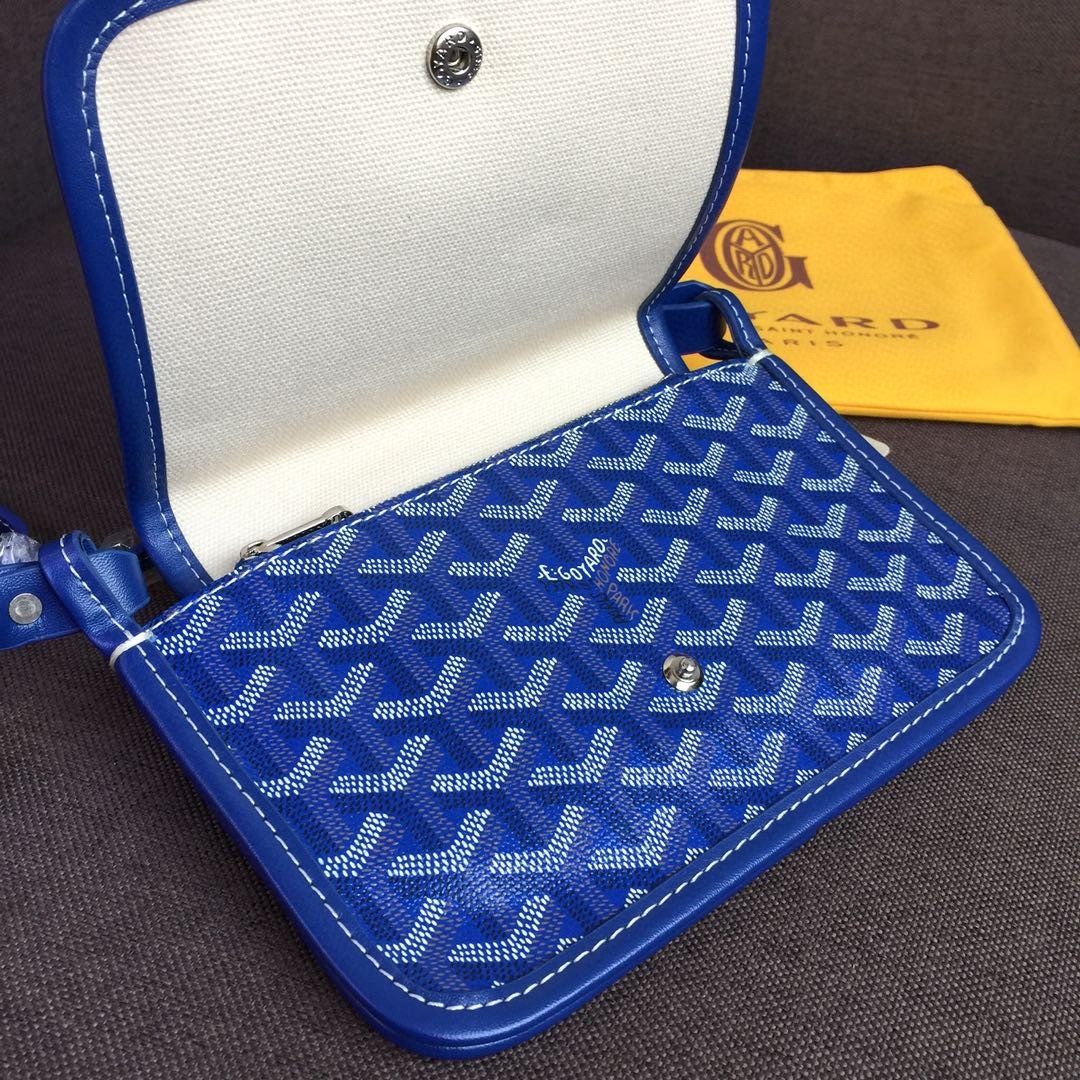 Goyard Plumet Pocket Wallet Blue For Women 8.1in/20.5cm PLUMETPMLTY10CL10P - Image 3