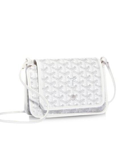 Goyard Plumet Pocket Wallet White For Women 8.1in/20.5cm PLUMETPMLTY50CL50P